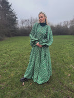 The Evangelina – Irish Heart Block Print Dress