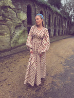 The Evangelina – English Heart Block Print Dress