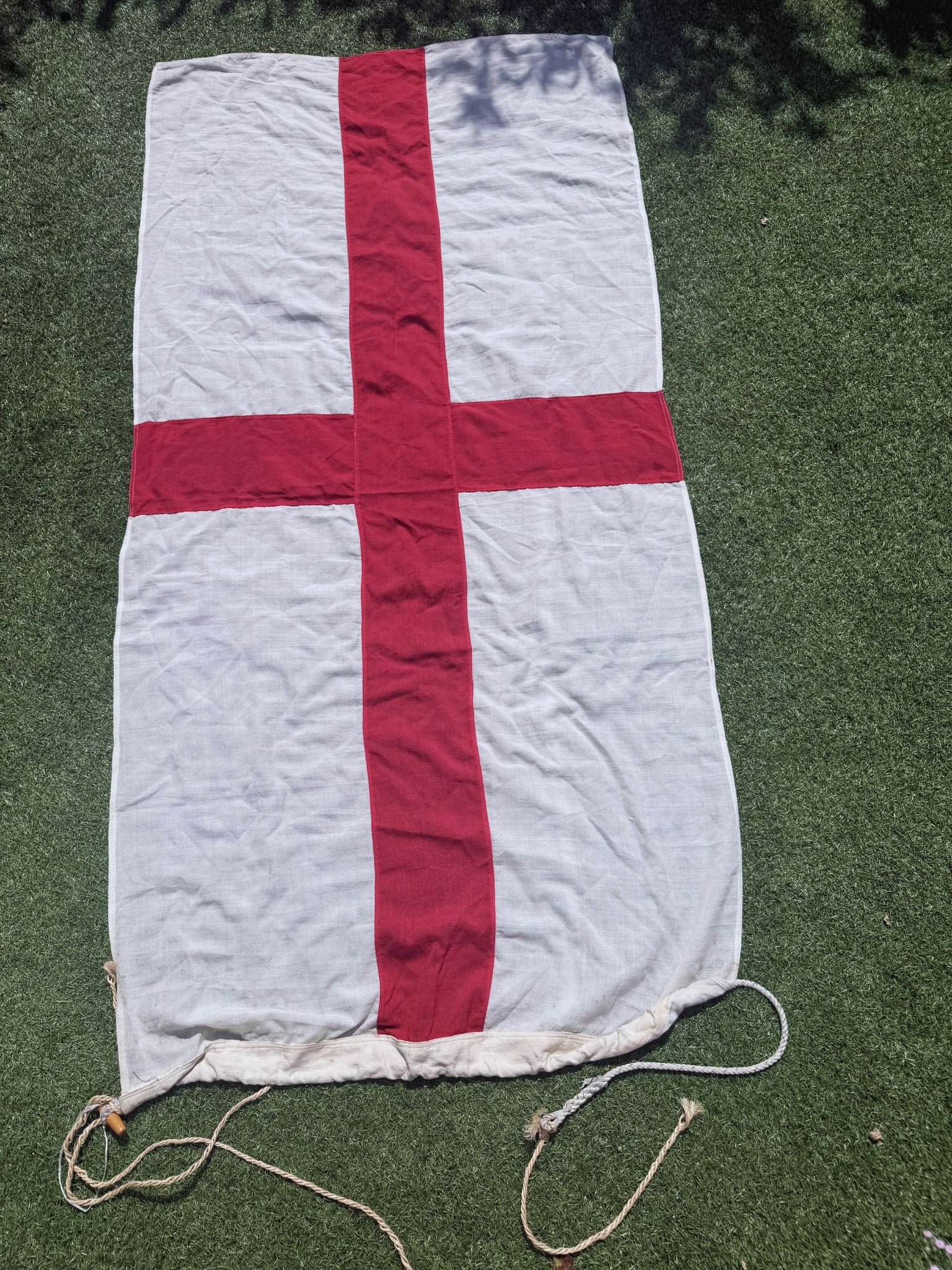 Large Vintage Maritime St George's Cross Flag | Patriotic History