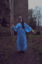 The Evangelina - Bluebird Block Print Dress