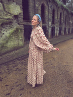The Evangelina – English Heart Block Print Dress