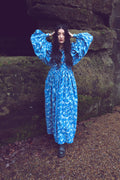 The Evangelina - Bluebird Block Print Dress