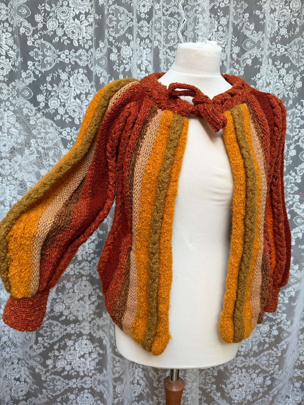 Woodland: Beautiful 1970s Hand-Knitted Cardigan
