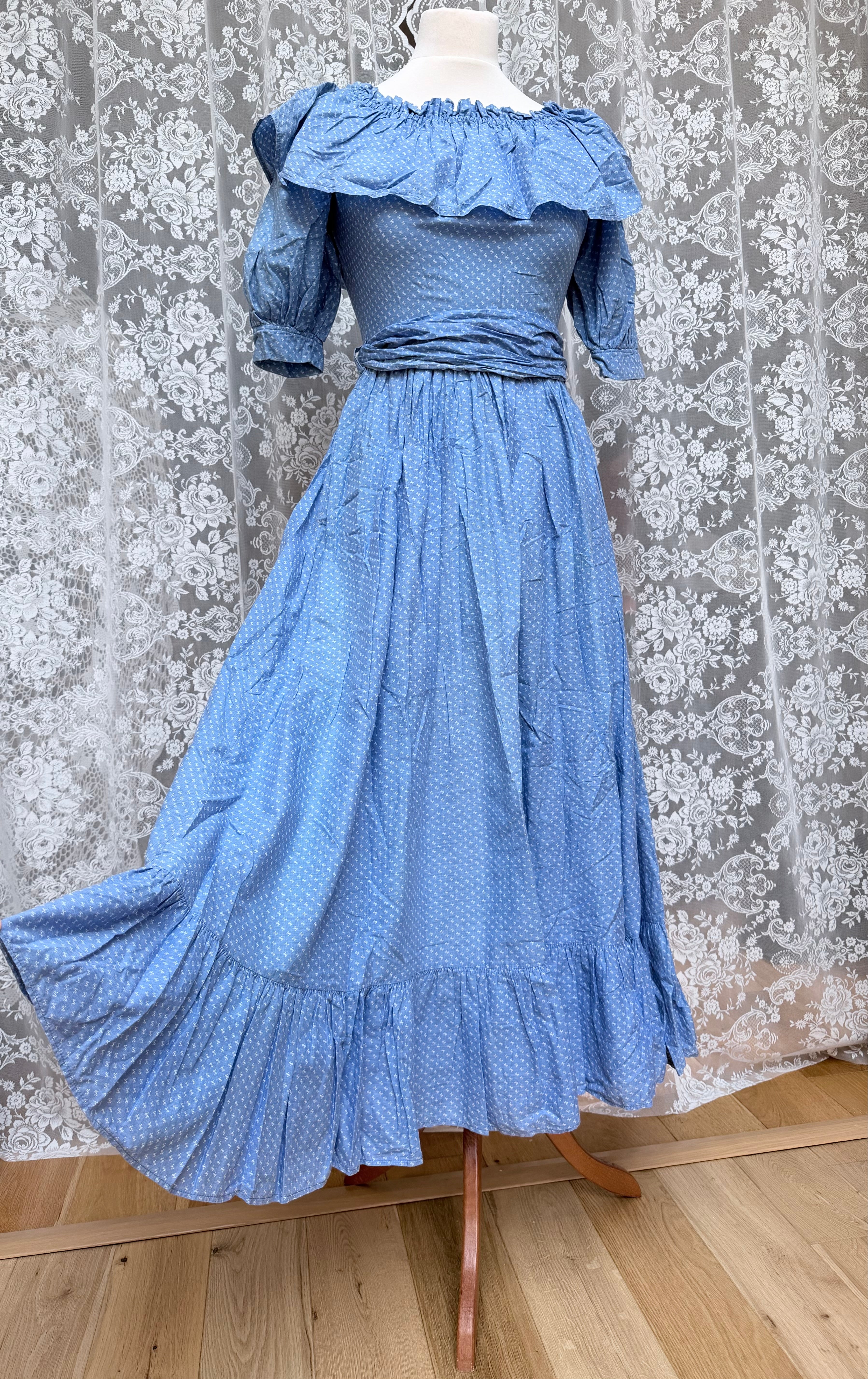 The Blue Belle: Laura Ashley 1970s Dress