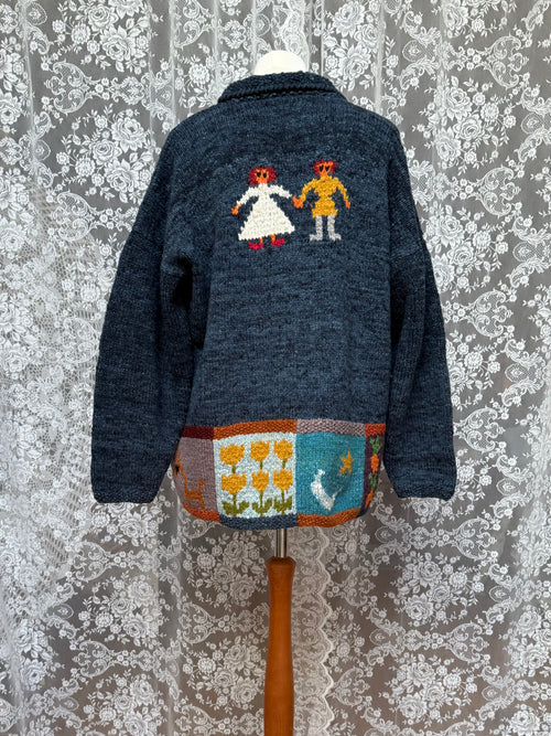 Church Marriage: Vintage Handmade Amano Sweater