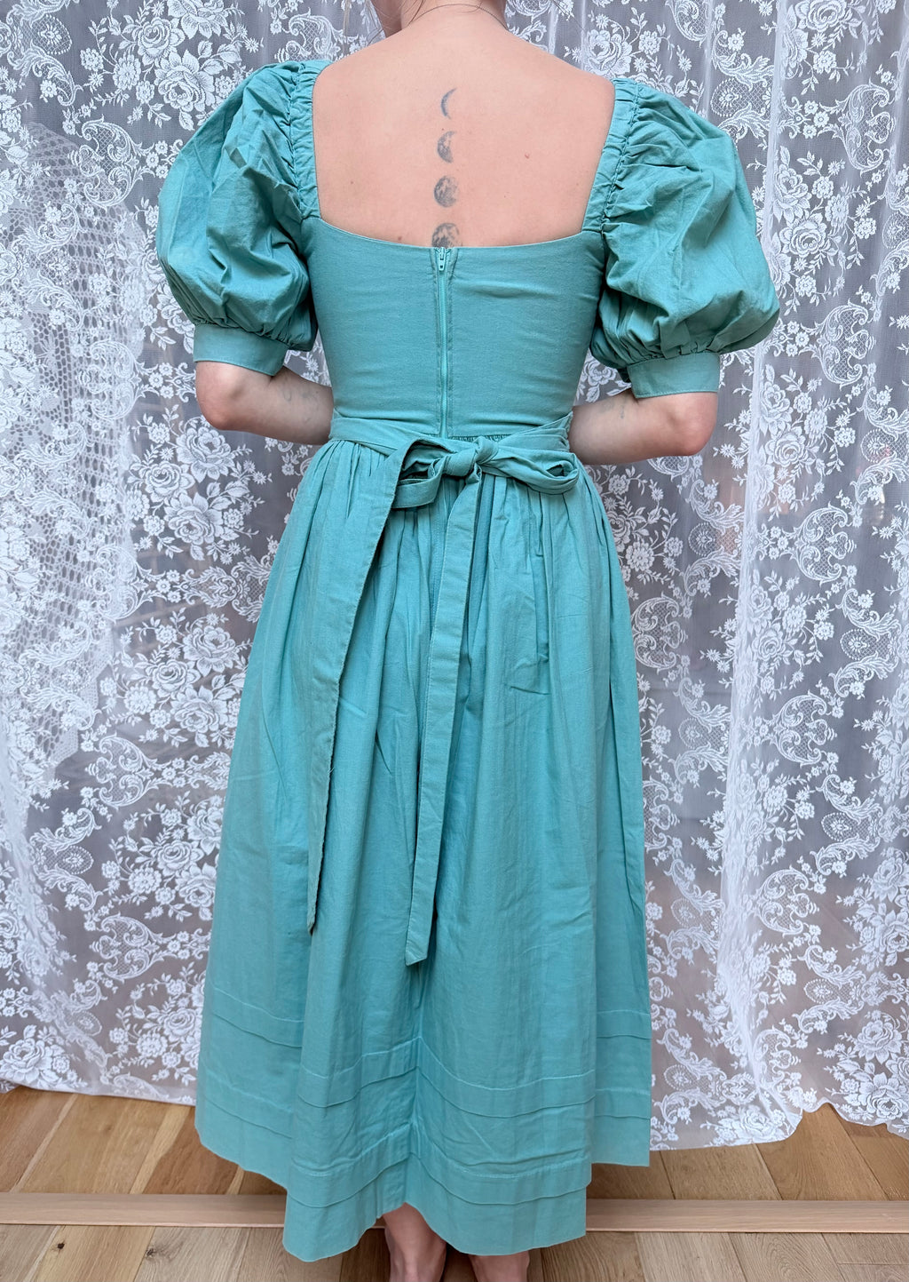 Vintage 1980s Laura Ashley Mutton Sleeve Princess Dress