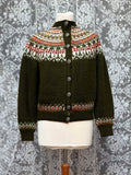 Pine & Frost: Vintage Norwegian Fair Isle Hand-Knitted Cardigan
