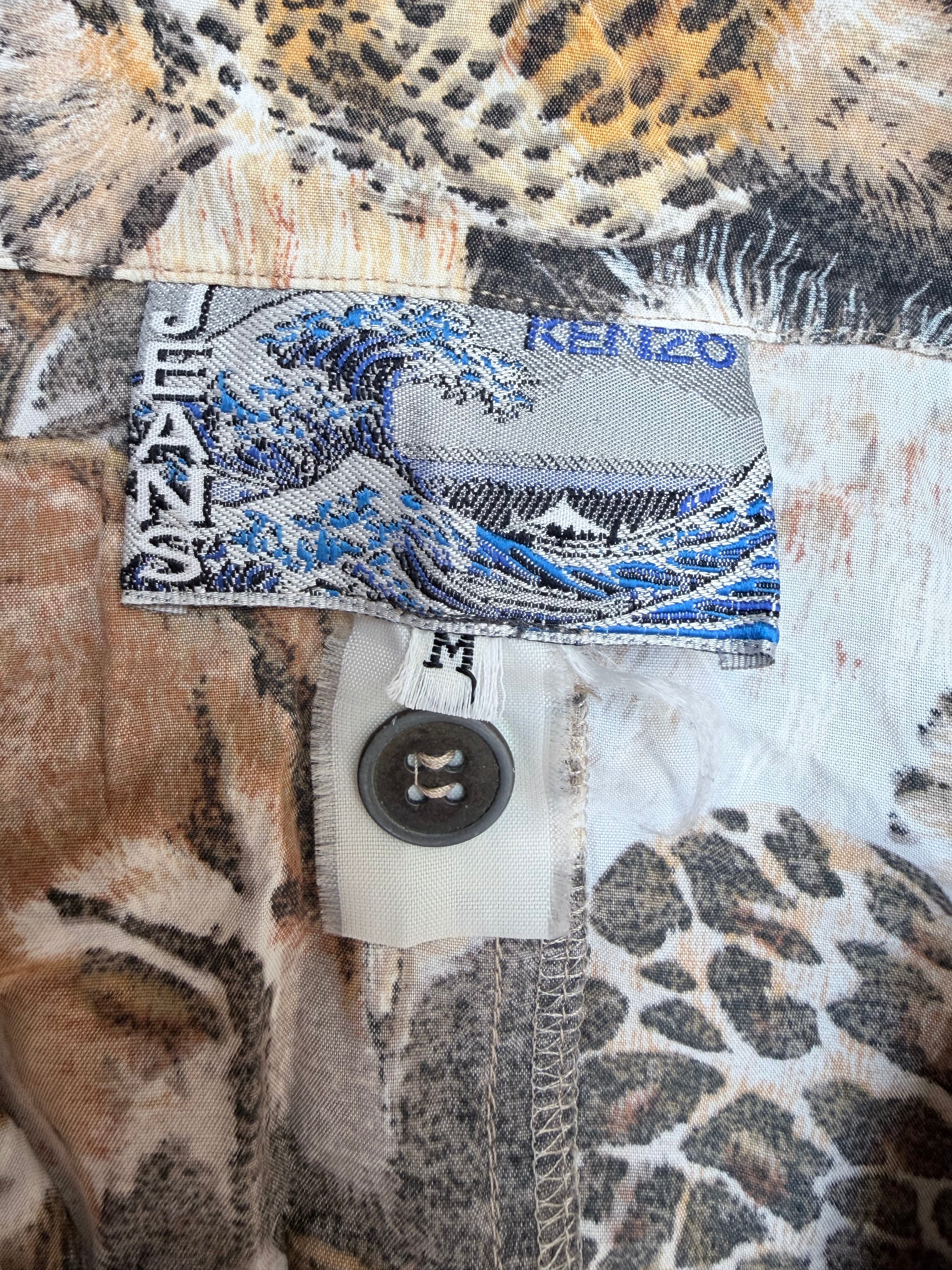 Vintage 1990s Kenzo Big Cat Safari Playsuit