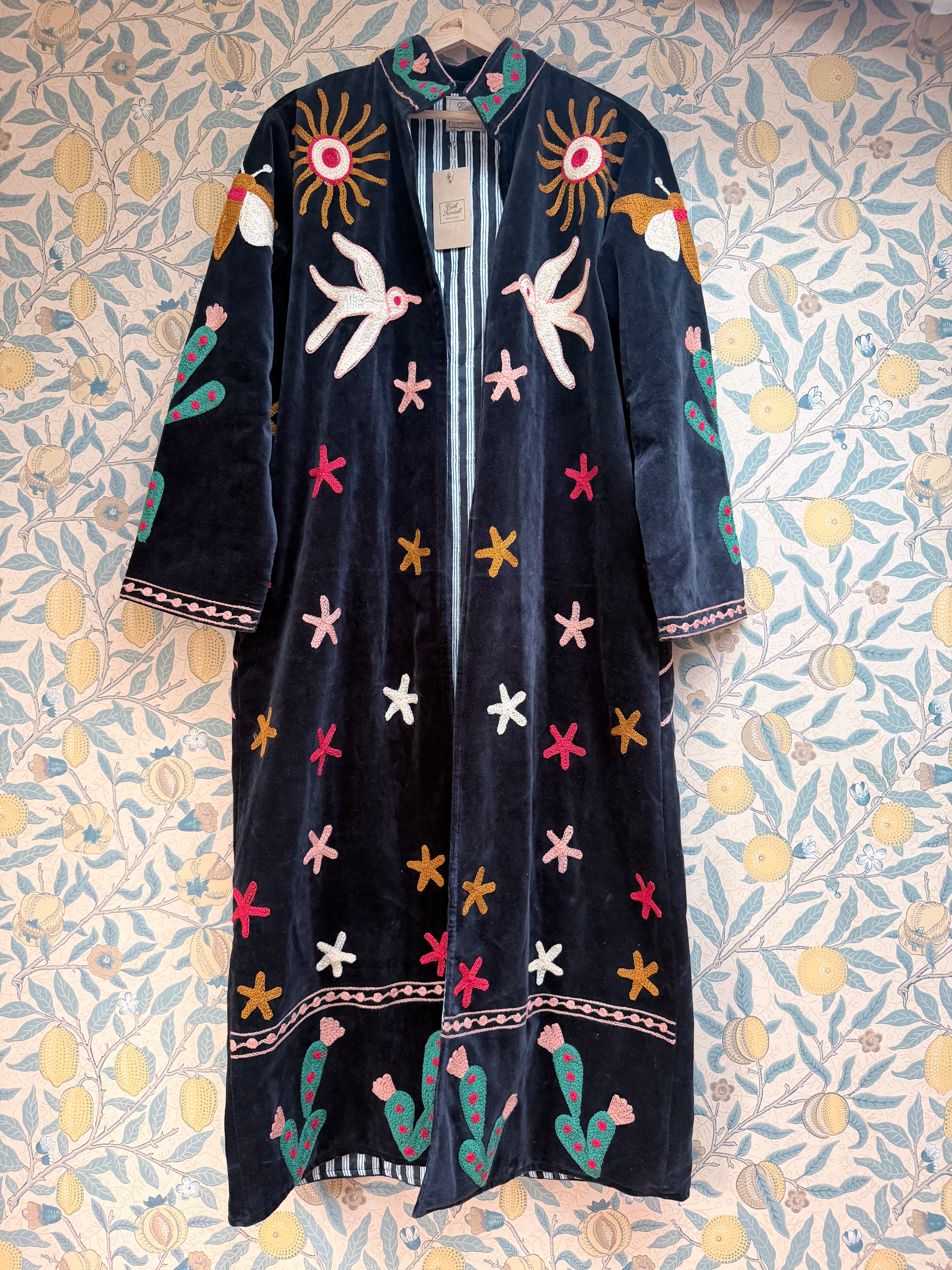 The Freebird Velvet Festival Coat | Traditionally Made and Hand Block Printed