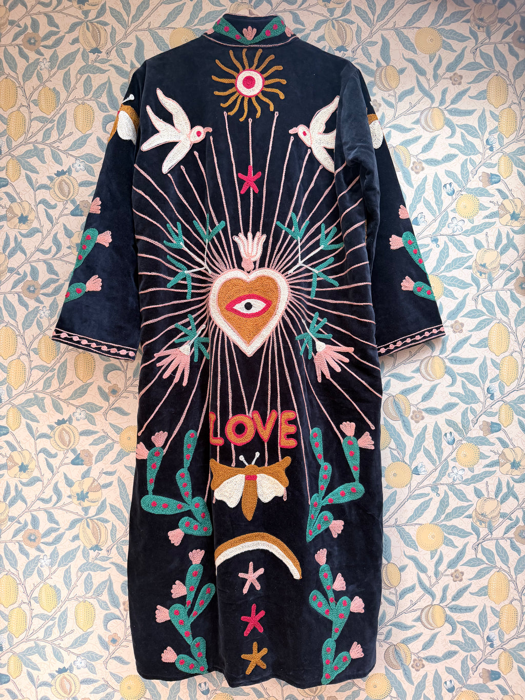 The Freebird Velvet Festival Coat | Traditionally Made and Hand Block Printed