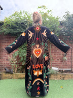 The Freebird Velvet Festival Coat | Traditionally Made and Hand Block Printed