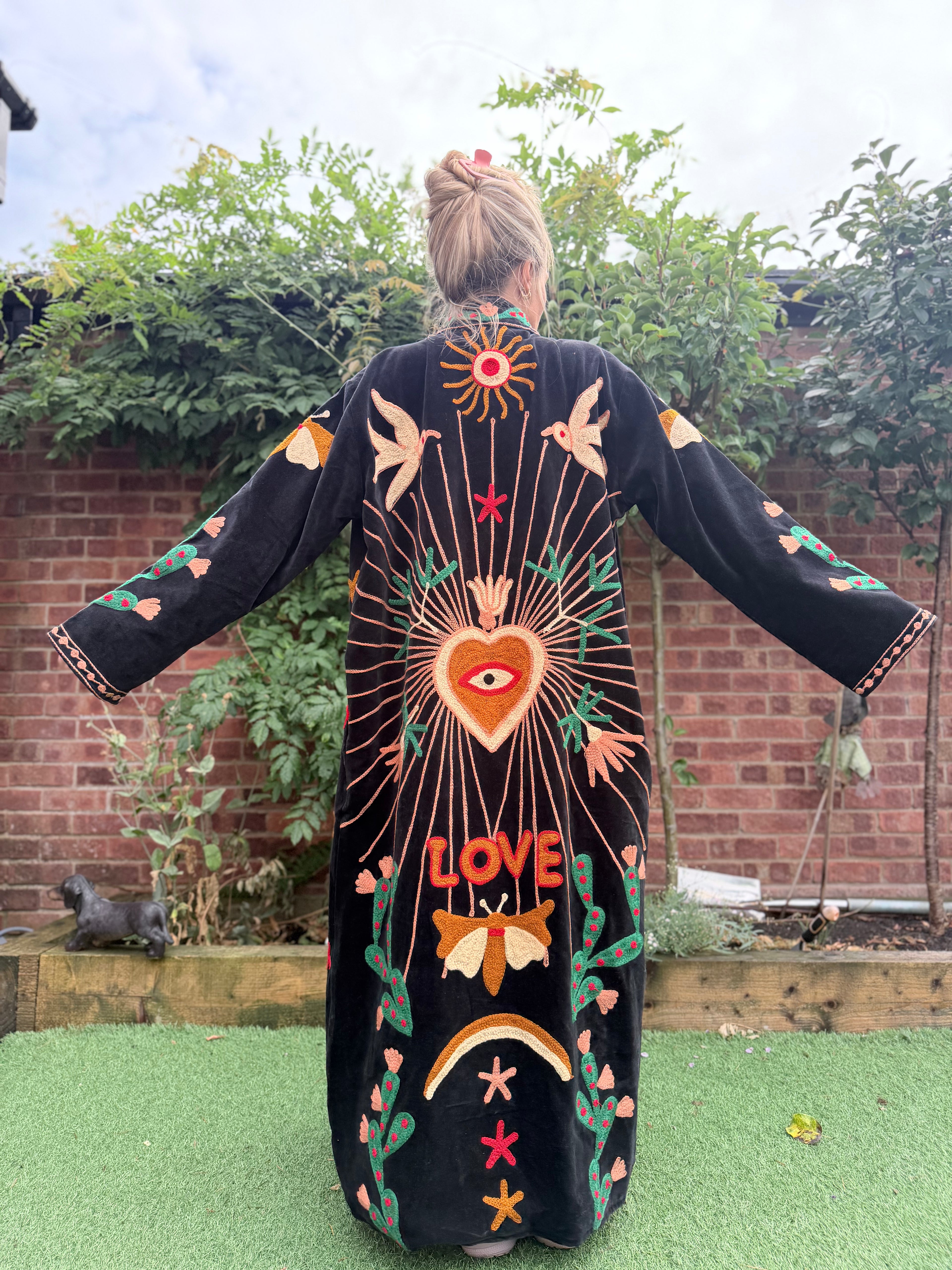 The Freebird Velvet Festival Coat | Traditionally Made and Hand Block Printed