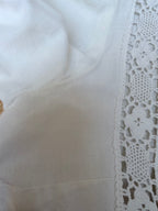 The Maiden: Vintage 1970s Laura Ashley Lace Prairie Bell Sleeve Blouse