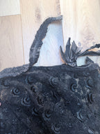 Antique 1890s–1910s Black Lace Two-Piece Gothic Peplum Set