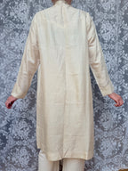 Rare 1920s Pure Silk Cape/House Coat with Pussy Bow Collar