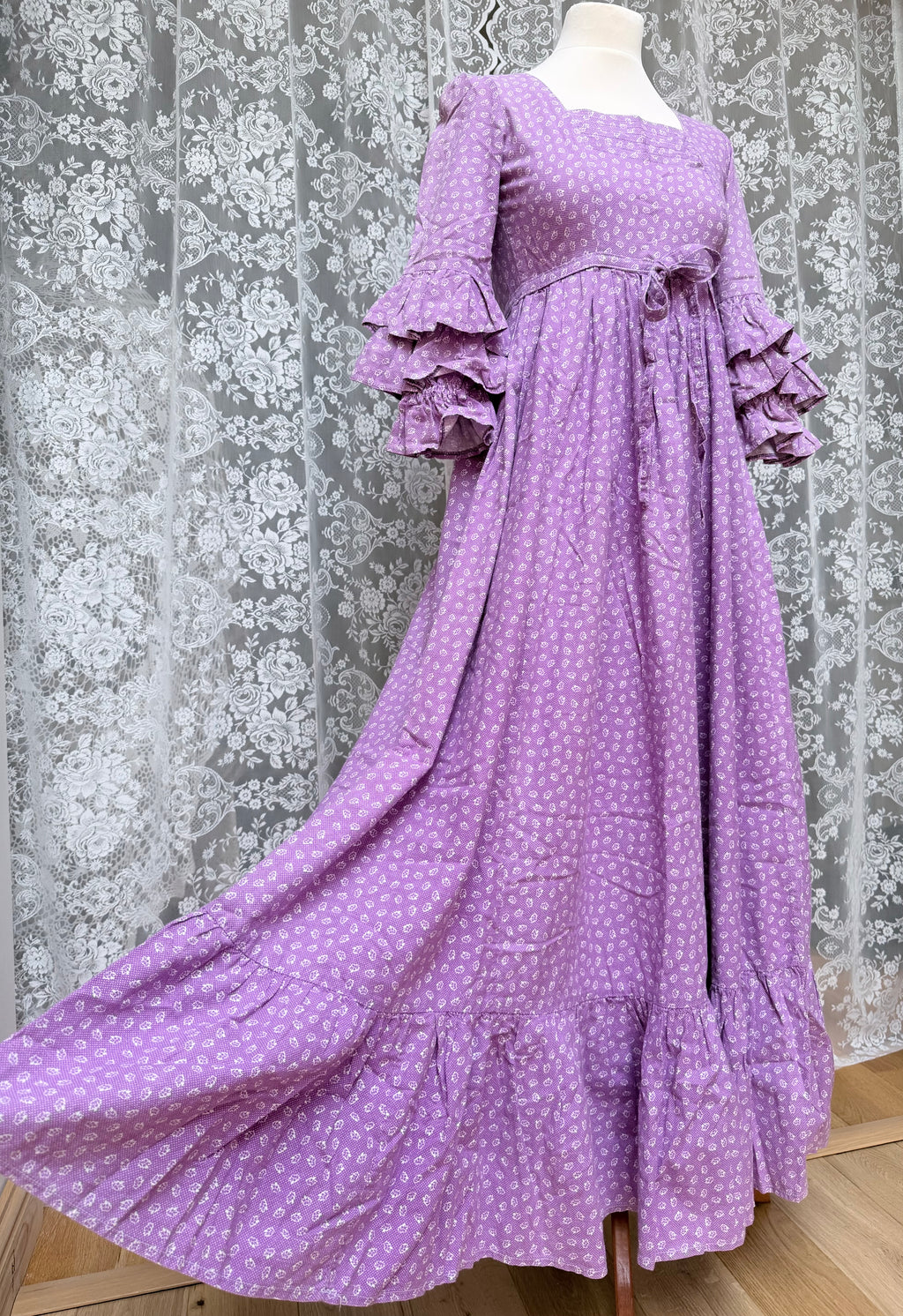Lavender Dream: Laura Ashley 1970s Dress