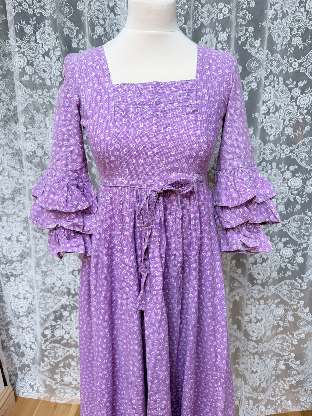 Lavender Dream: Laura Ashley 1970s Dress