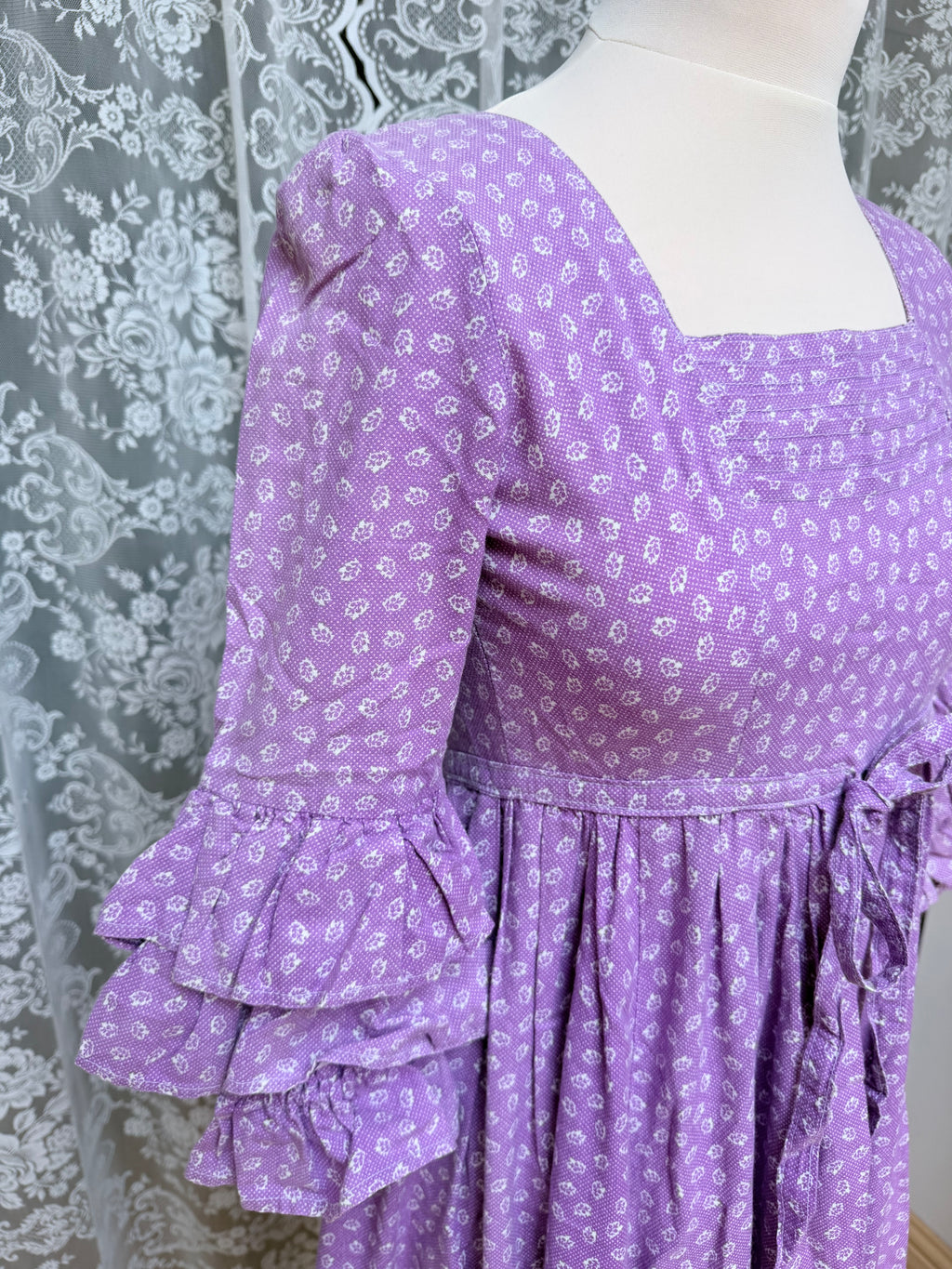 Lavender Dream: Laura Ashley 1970s Dress