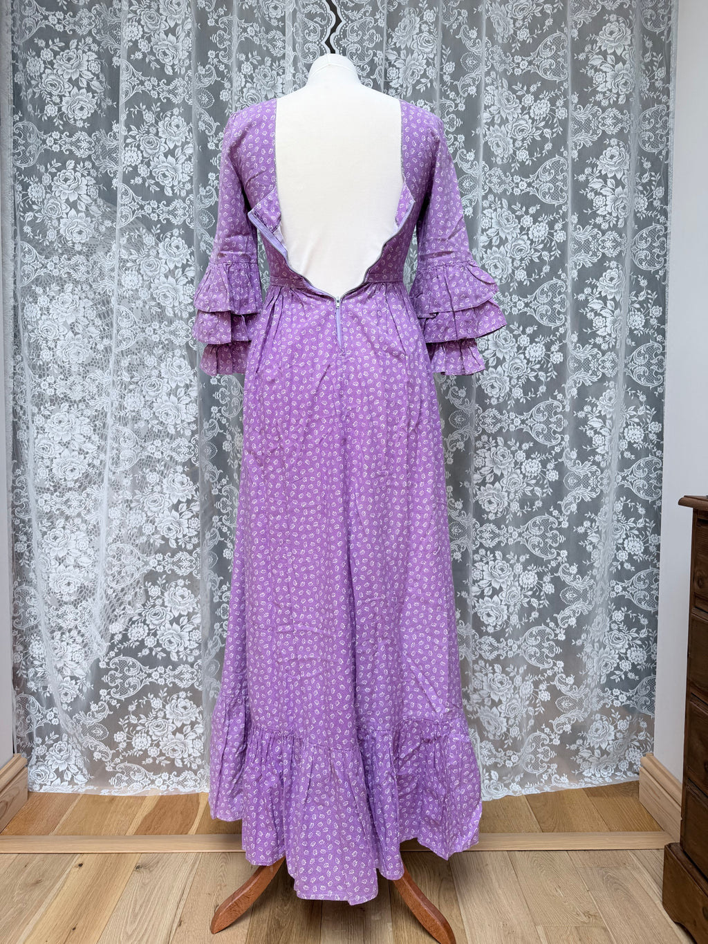 Lavender Dream: Laura Ashley 1970s Dress