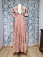 Terracotta Flowers: Laura Ashley 1970s Dress