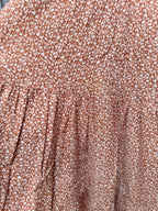 Terracotta Flowers: Laura Ashley 1970s Dress