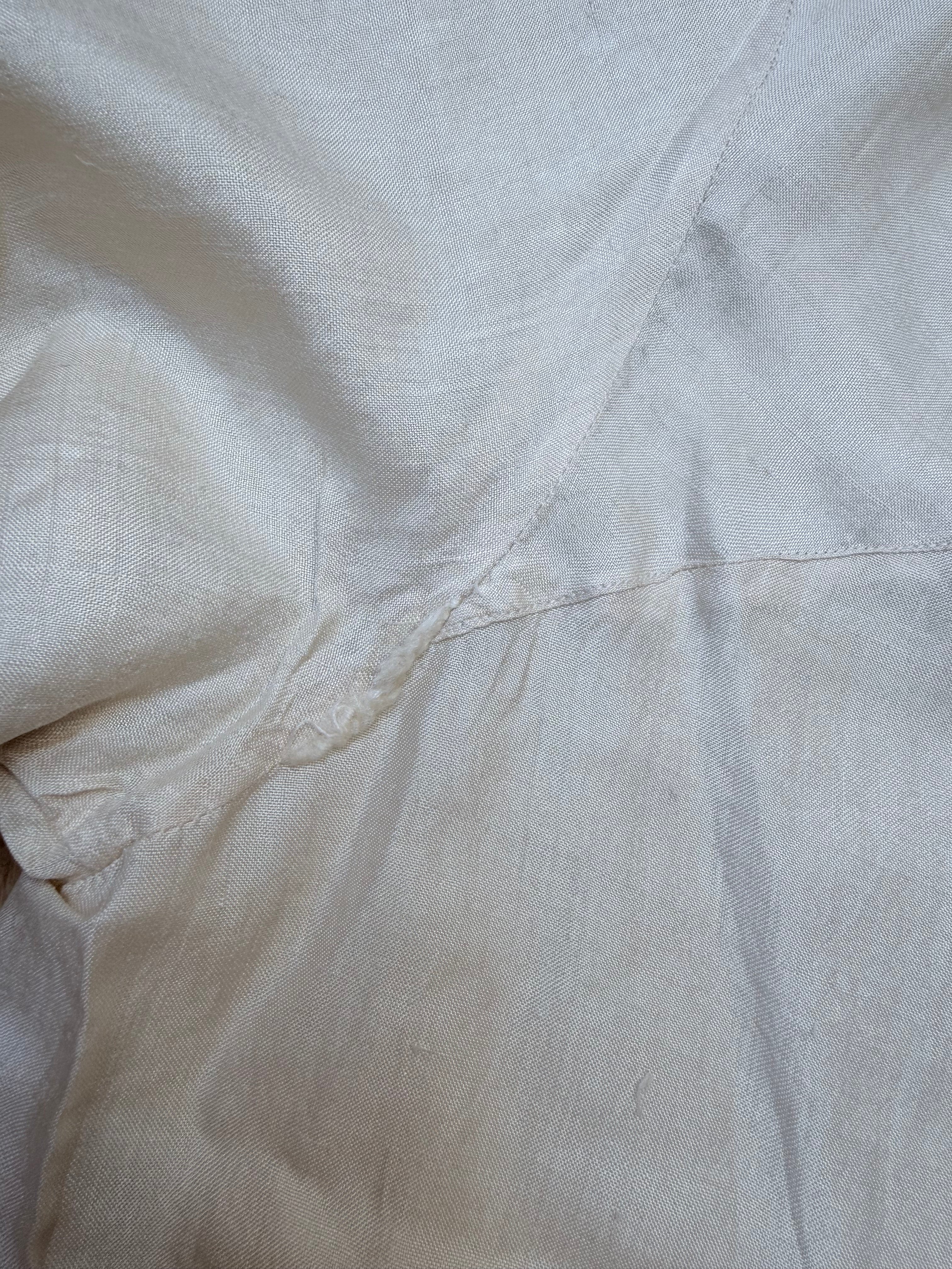 Rare 1920s Pure Silk Cape/House Coat with Pussy Bow Collar