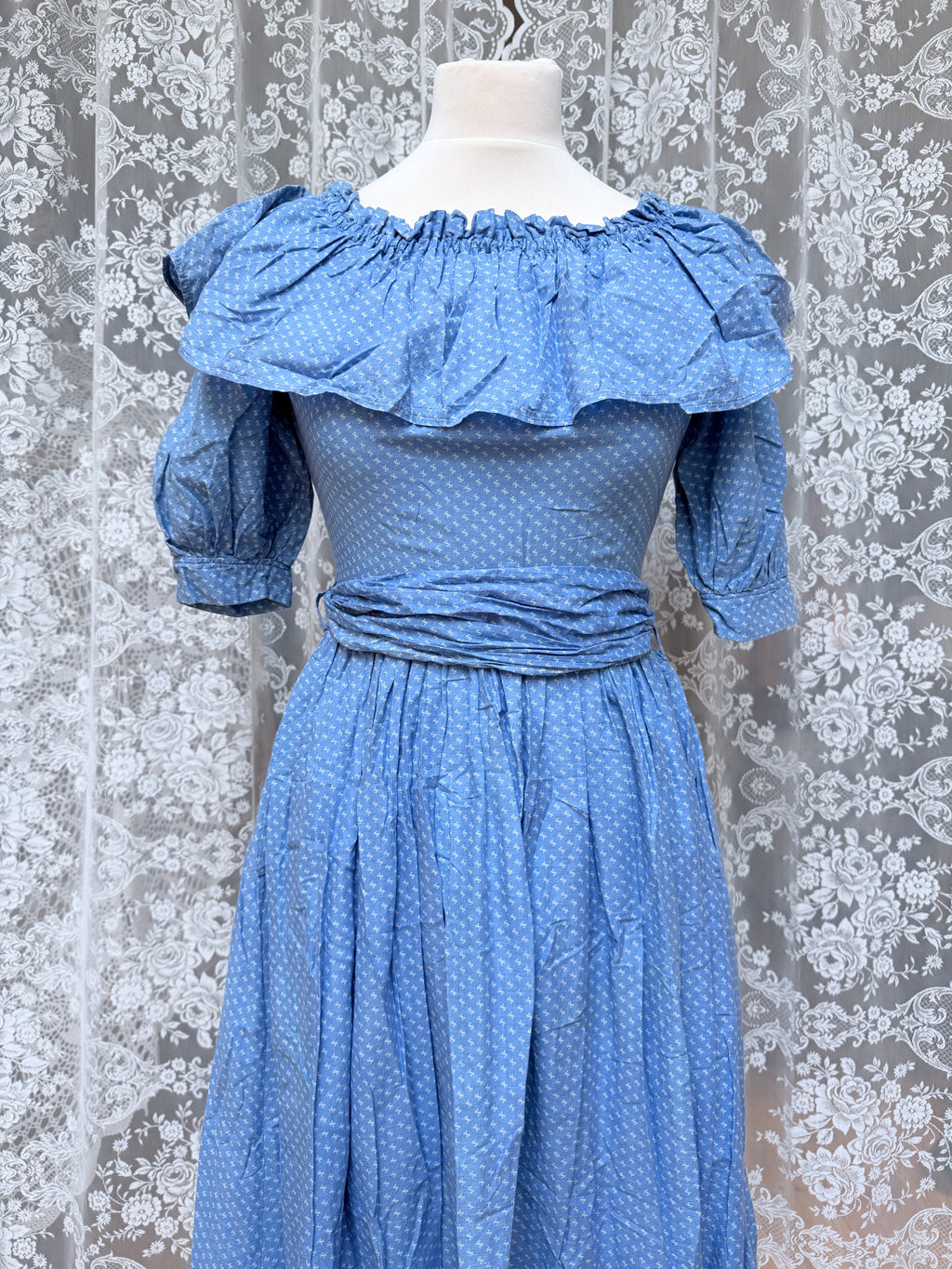 The Blue Belle: Laura Ashley 1970s Dress