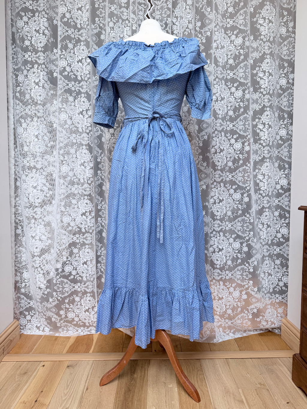 The Blue Belle: Laura Ashley 1970s Dress