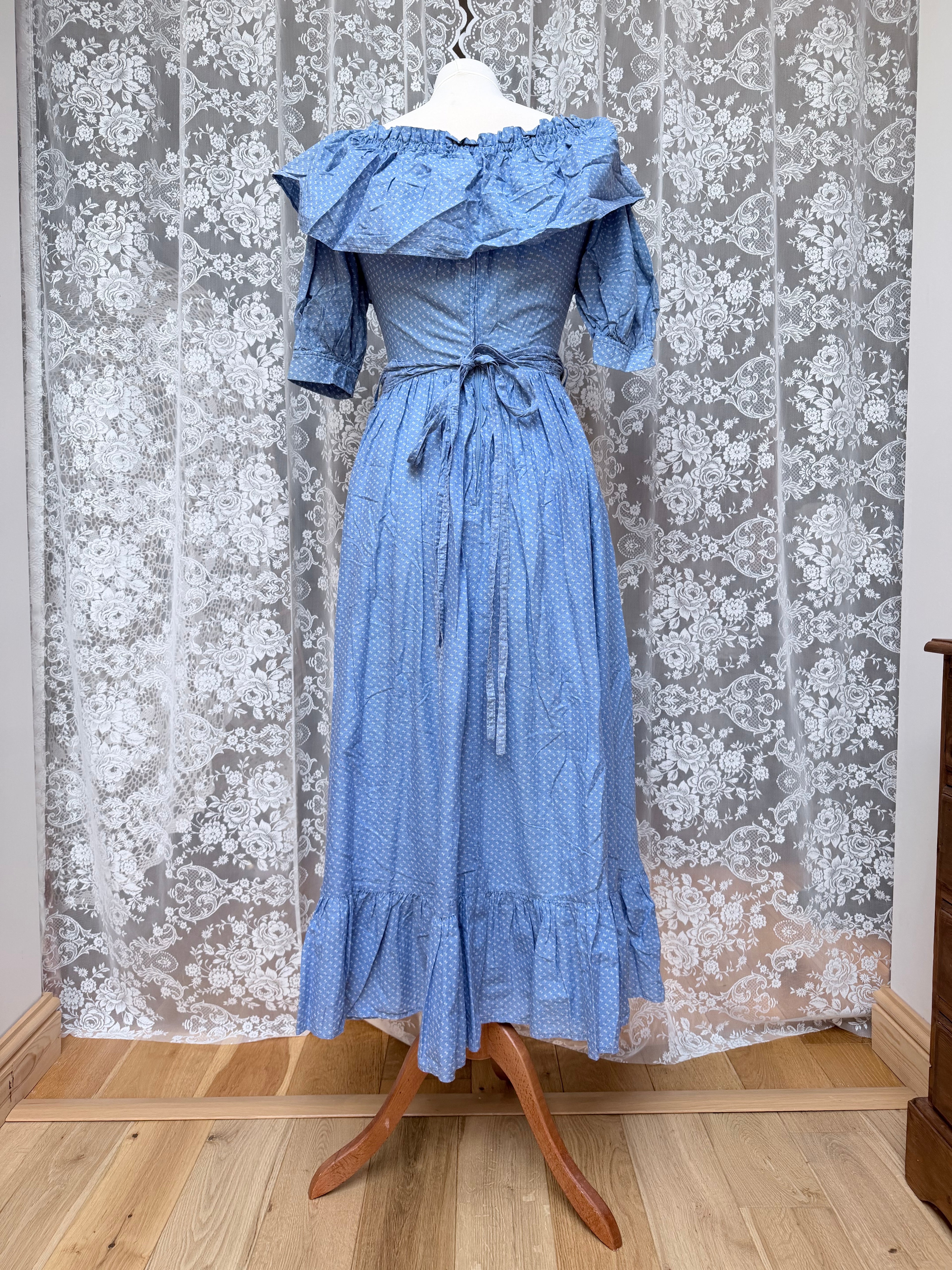 The Blue Belle: Laura Ashley 1970s Dress