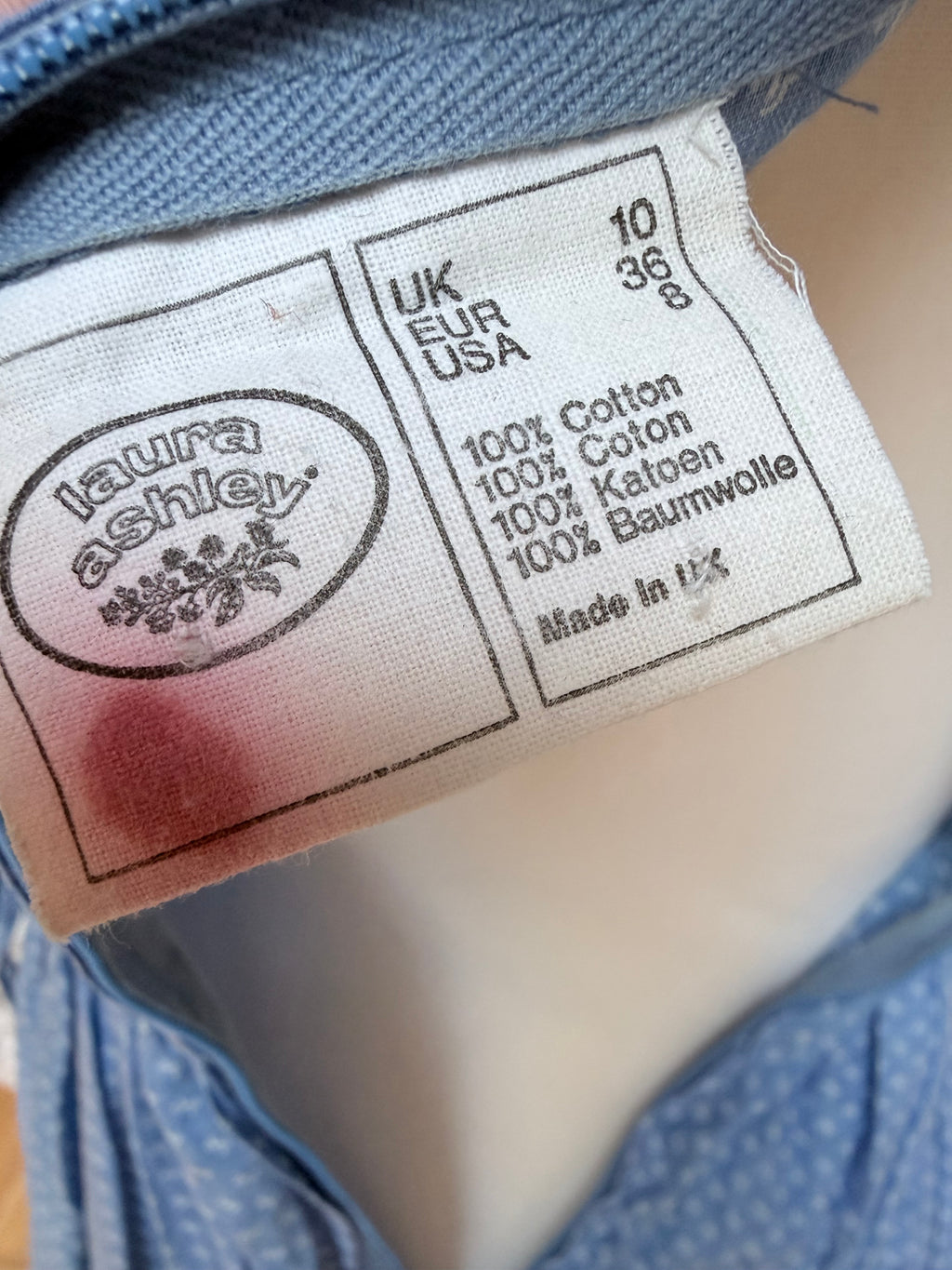 The Blue Belle: Laura Ashley 1970s Dress