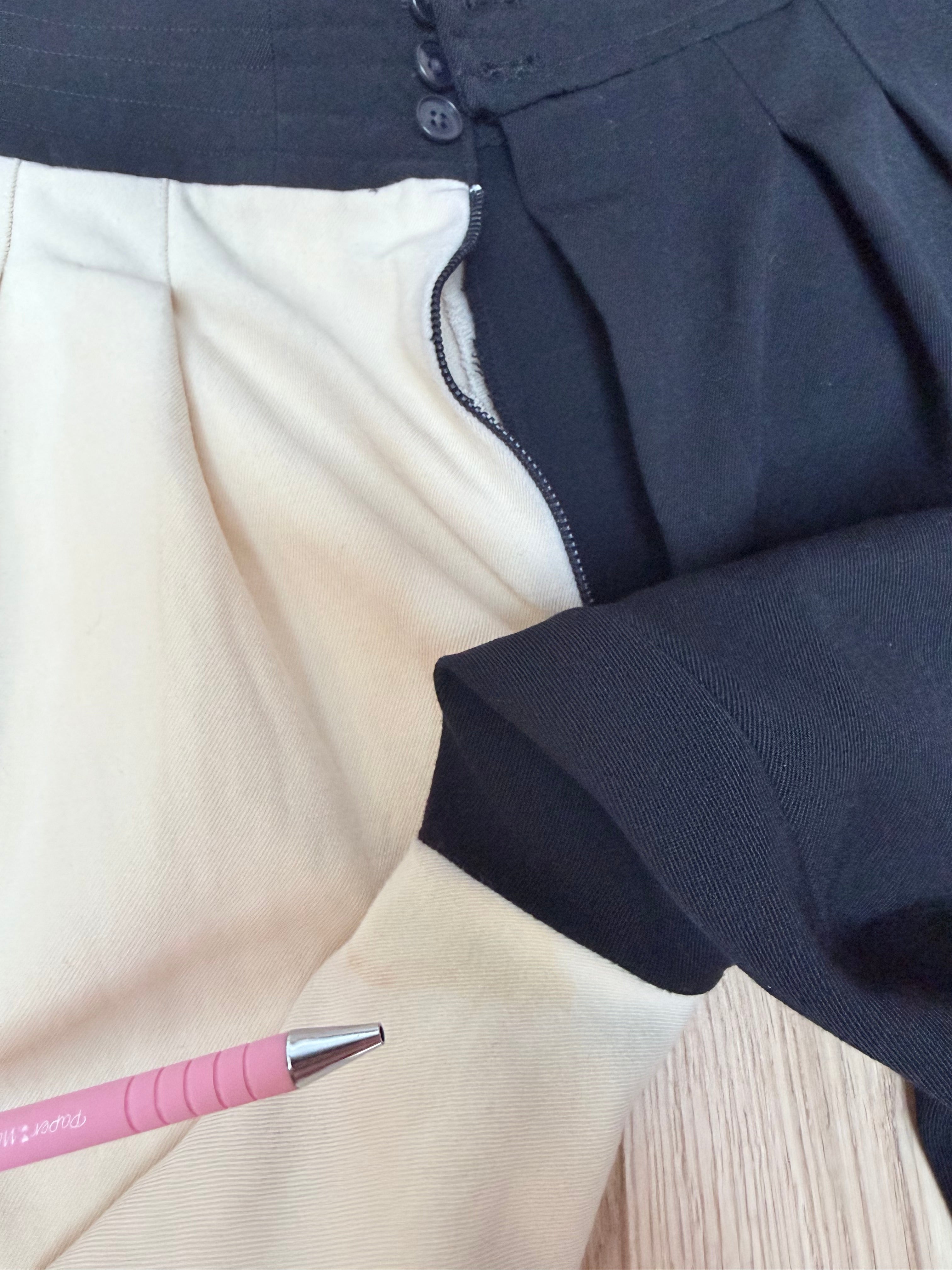 Rare Vintage 1980s YSL Rive Gauche Picasso Collection Black & Ivory Suit