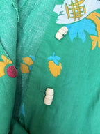 Rare Vintage 1960s–1970s Bus Stop by Lee Bender Novelty Print Culottes Jumpsuit