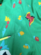 Rare Vintage 1960s–1970s Bus Stop by Lee Bender Novelty Print Culottes Jumpsuit