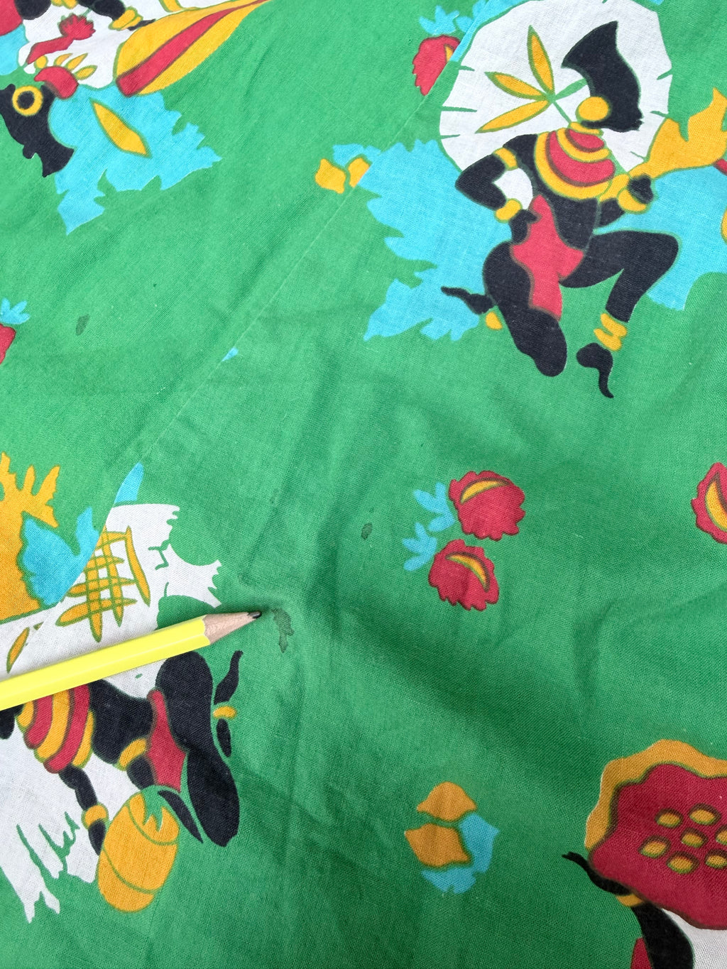 Rare Vintage 1960s–1970s Bus Stop by Lee Bender Novelty Print Culottes Jumpsuit
