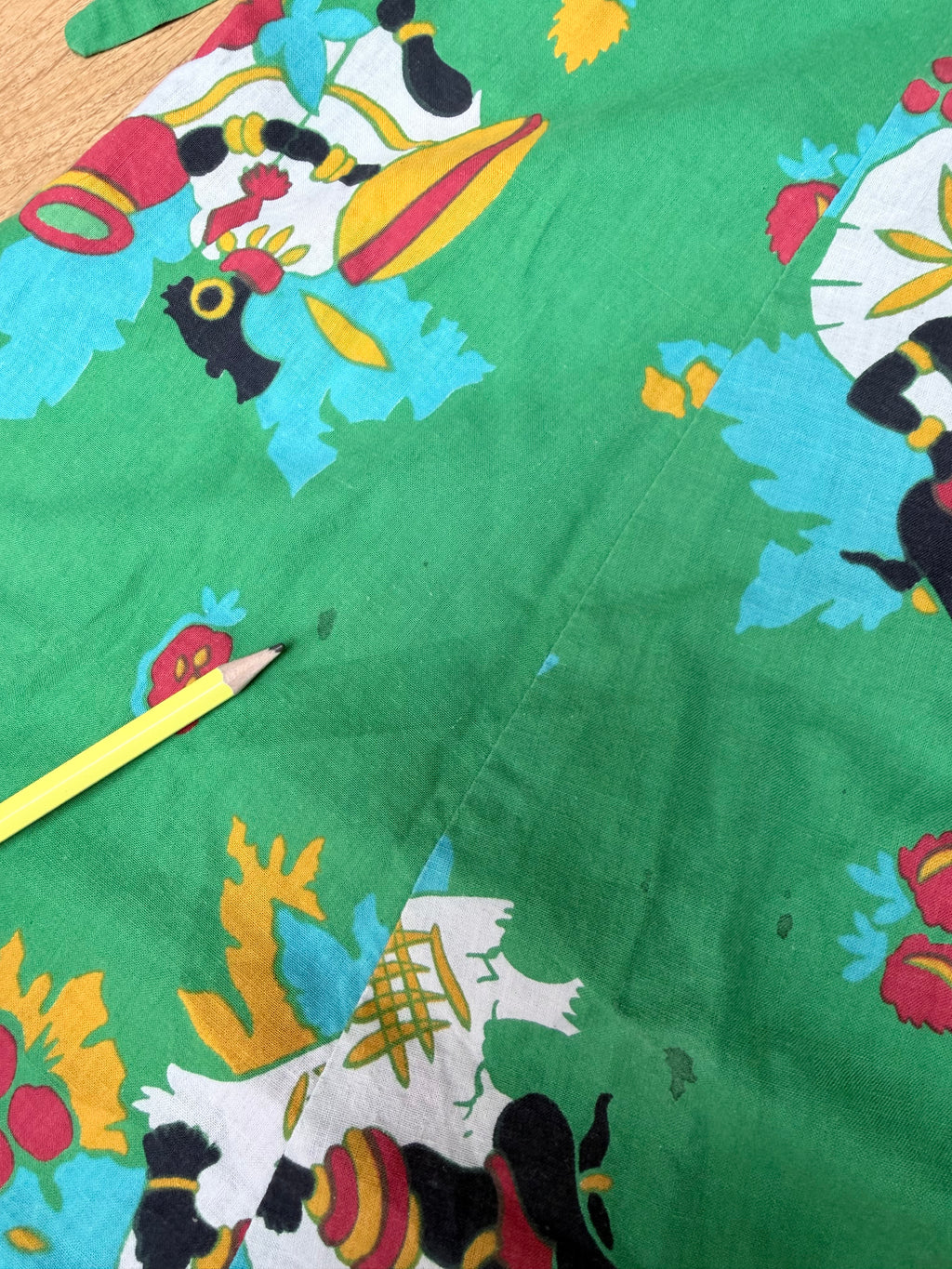 Rare Vintage 1960s–1970s Bus Stop by Lee Bender Novelty Print Culottes Jumpsuit