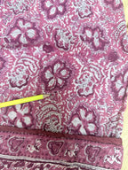 Rare Vintage 1970s Adini Indian Block Print Pink Two Piece