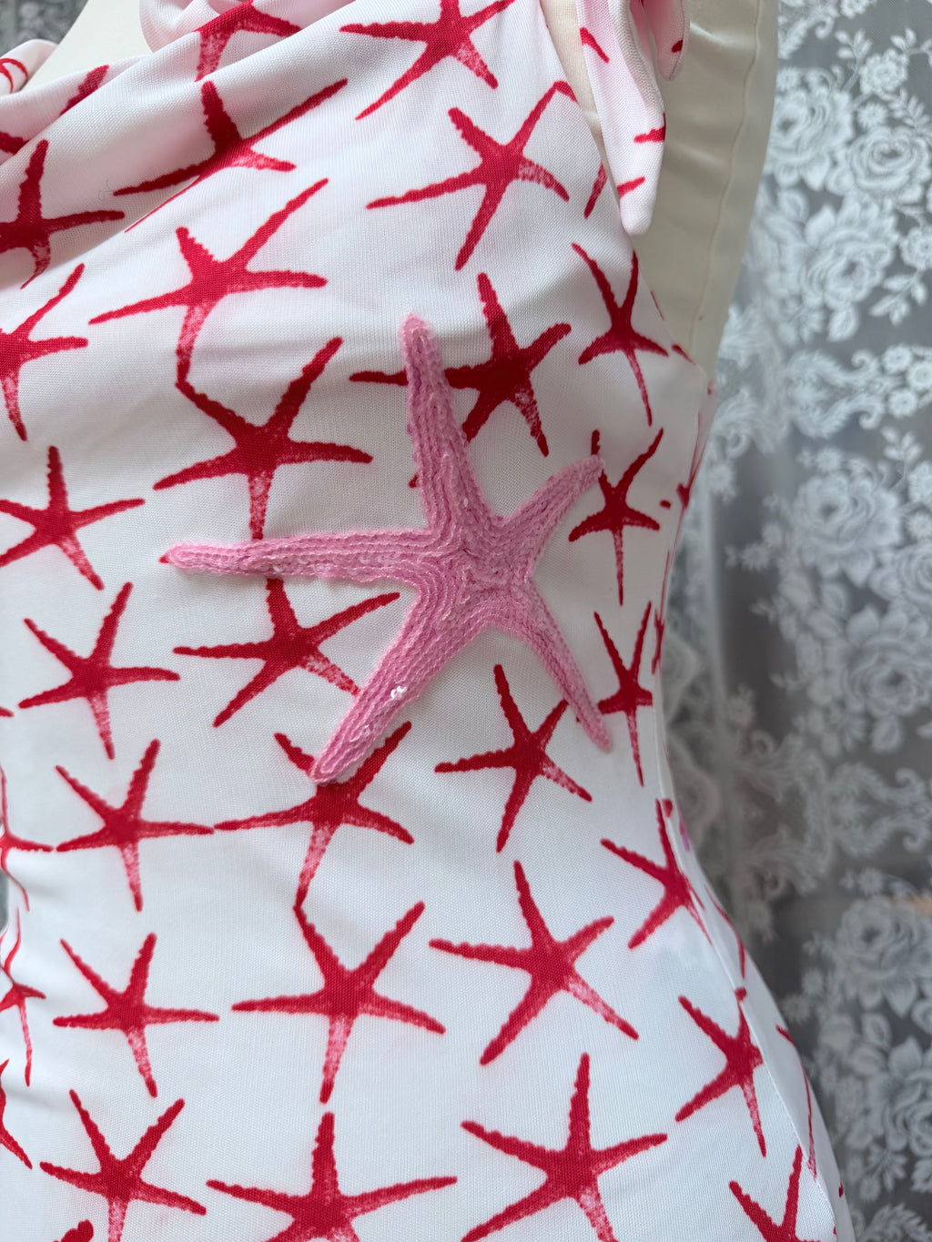 Vintage 1990s Versace Jeans Starfish Midi Dress