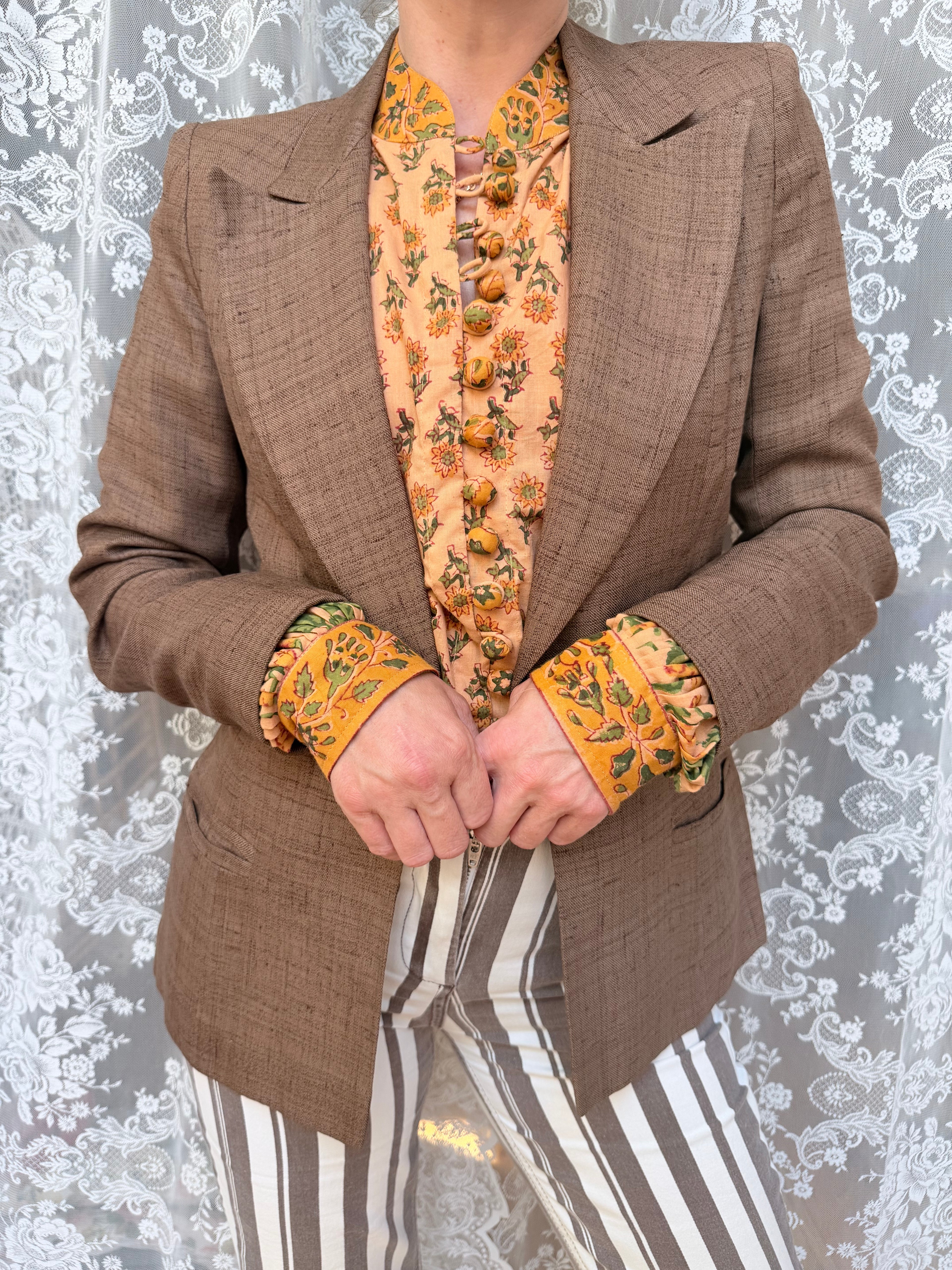 Vintage Mary Quant Brown Wool Blazer | Made in England