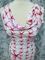 Vintage 1990s Versace Jeans Starfish Midi Dress