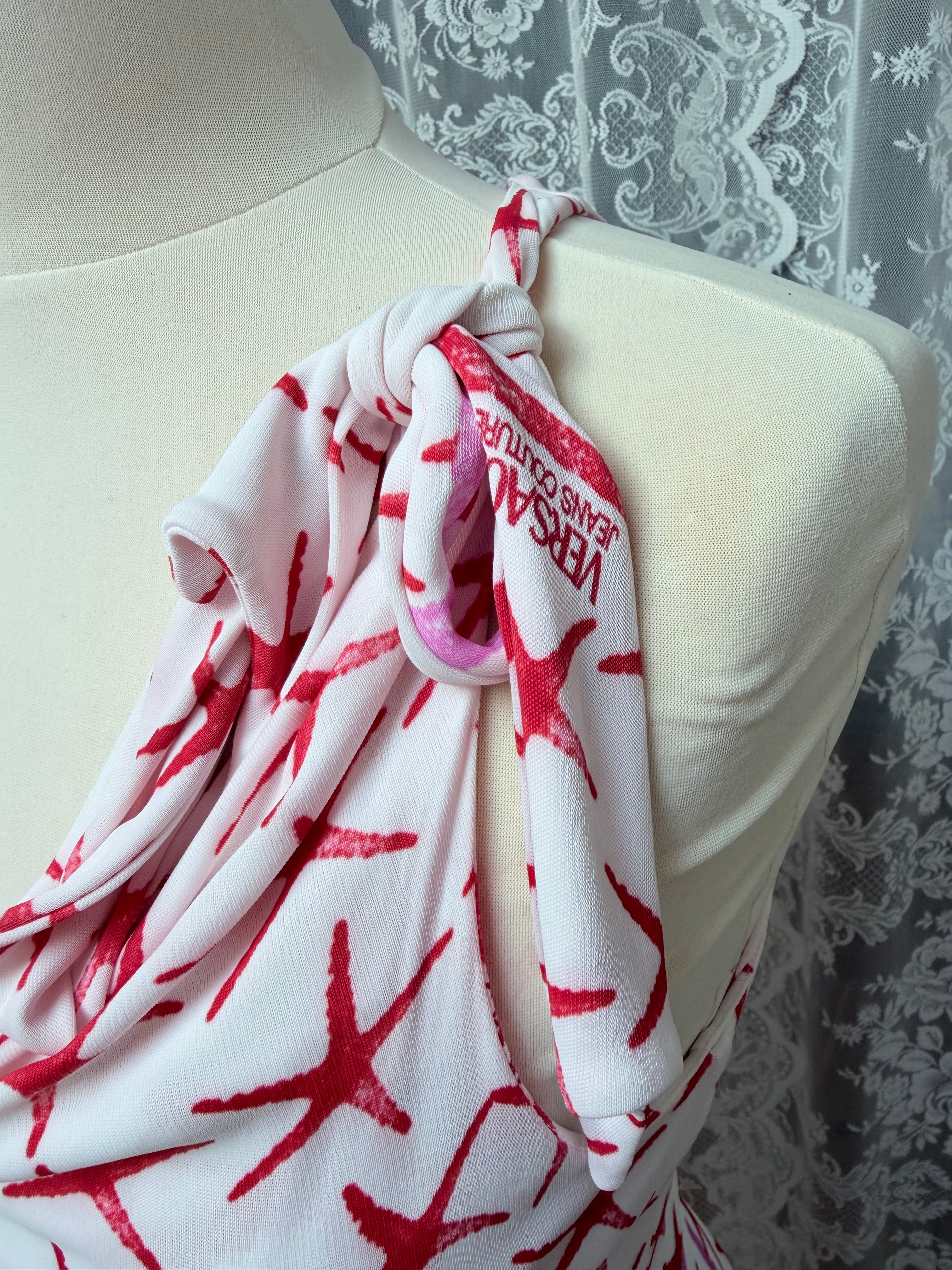 Vintage 1990s Versace Jeans Starfish Midi Dress
