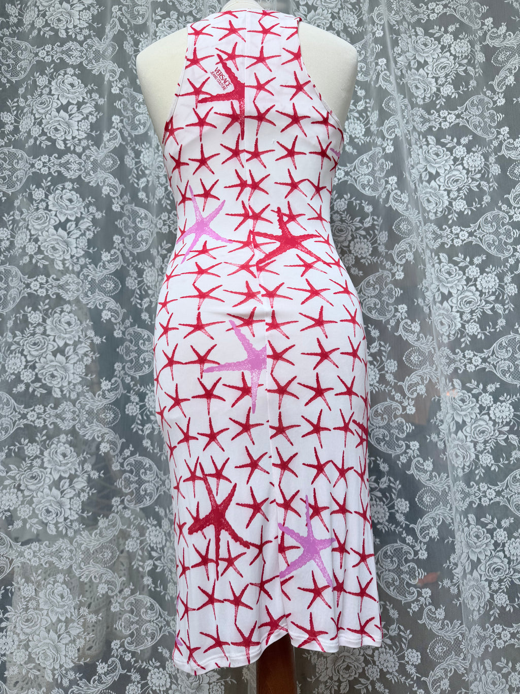 Vintage 1990s Versace Jeans Starfish Midi Dress