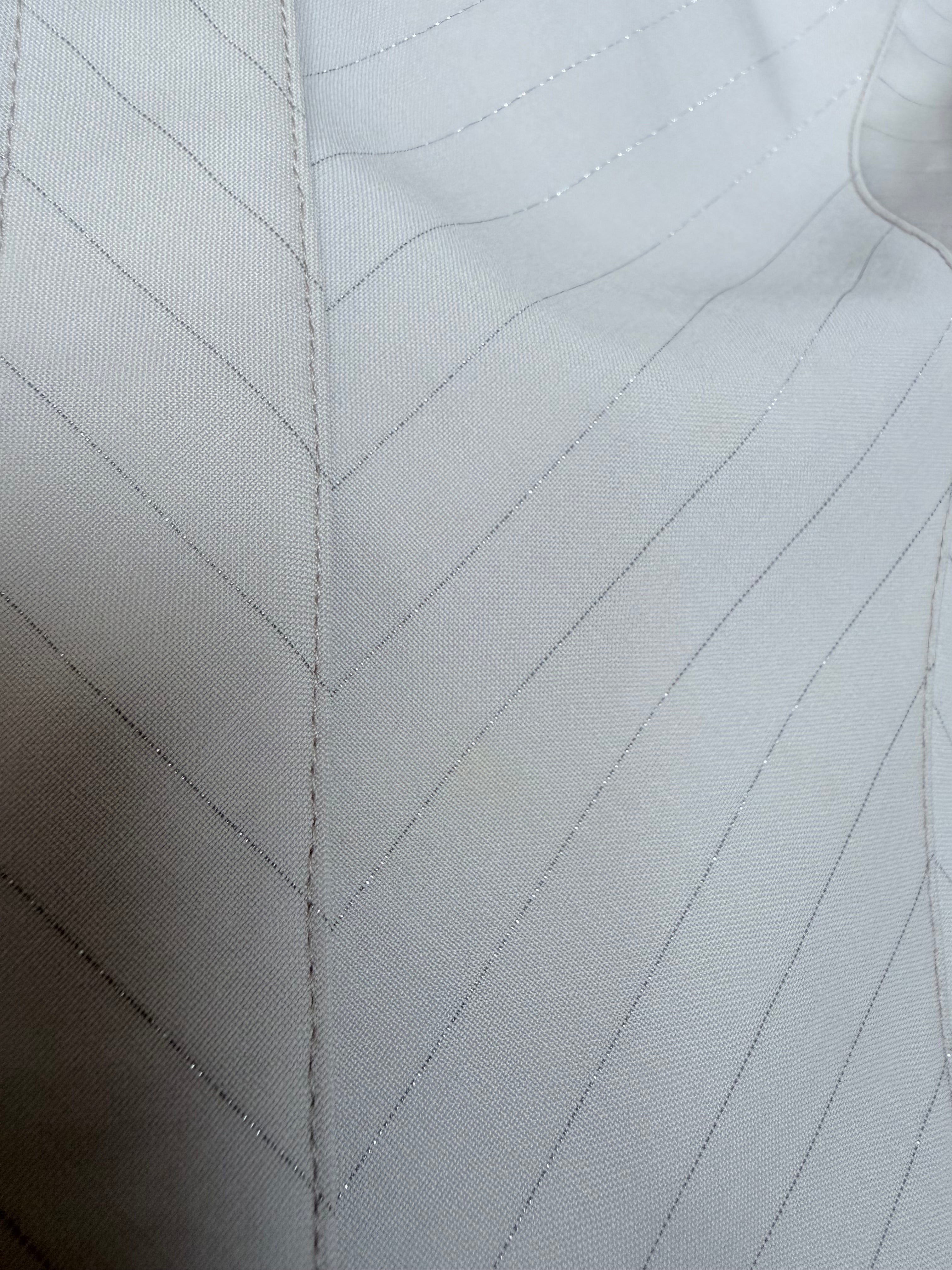 Rare Vintage 1990s Thierry Mugler Cream Striped Suit