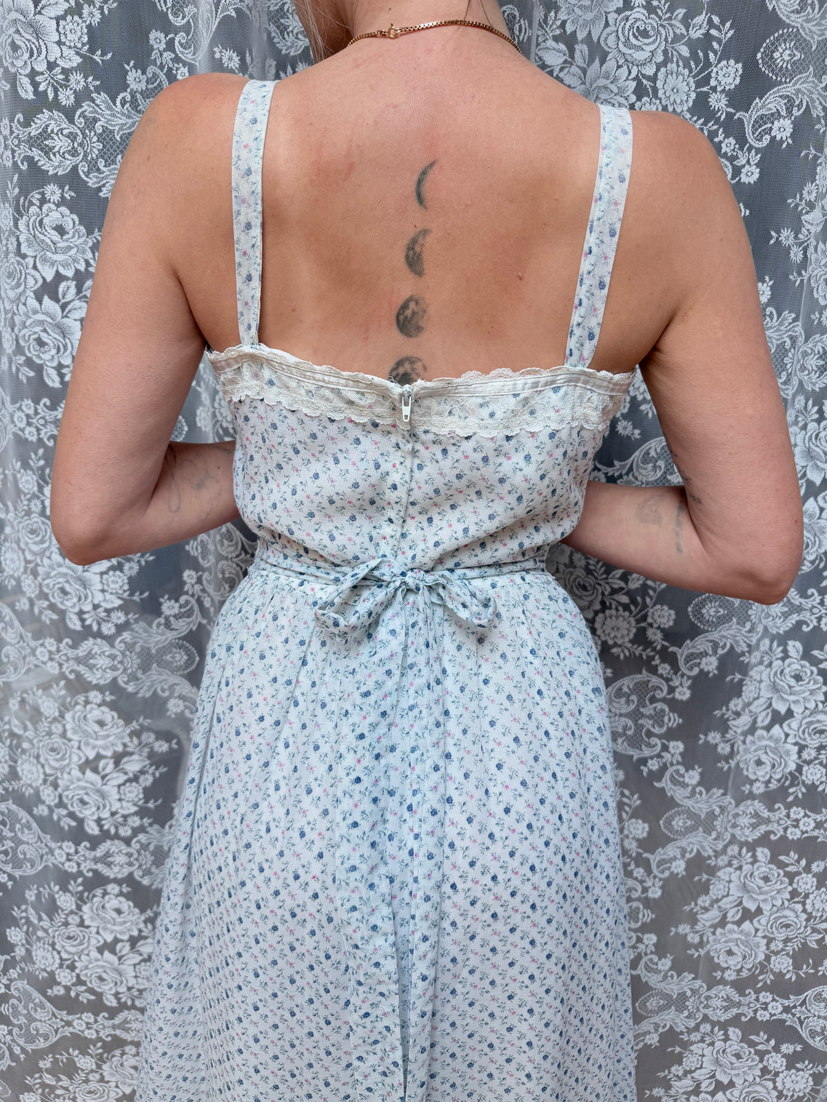 Vintage 1970s Gunne Sax Floral Prairie Maxi Dress | By Jessica McClintock