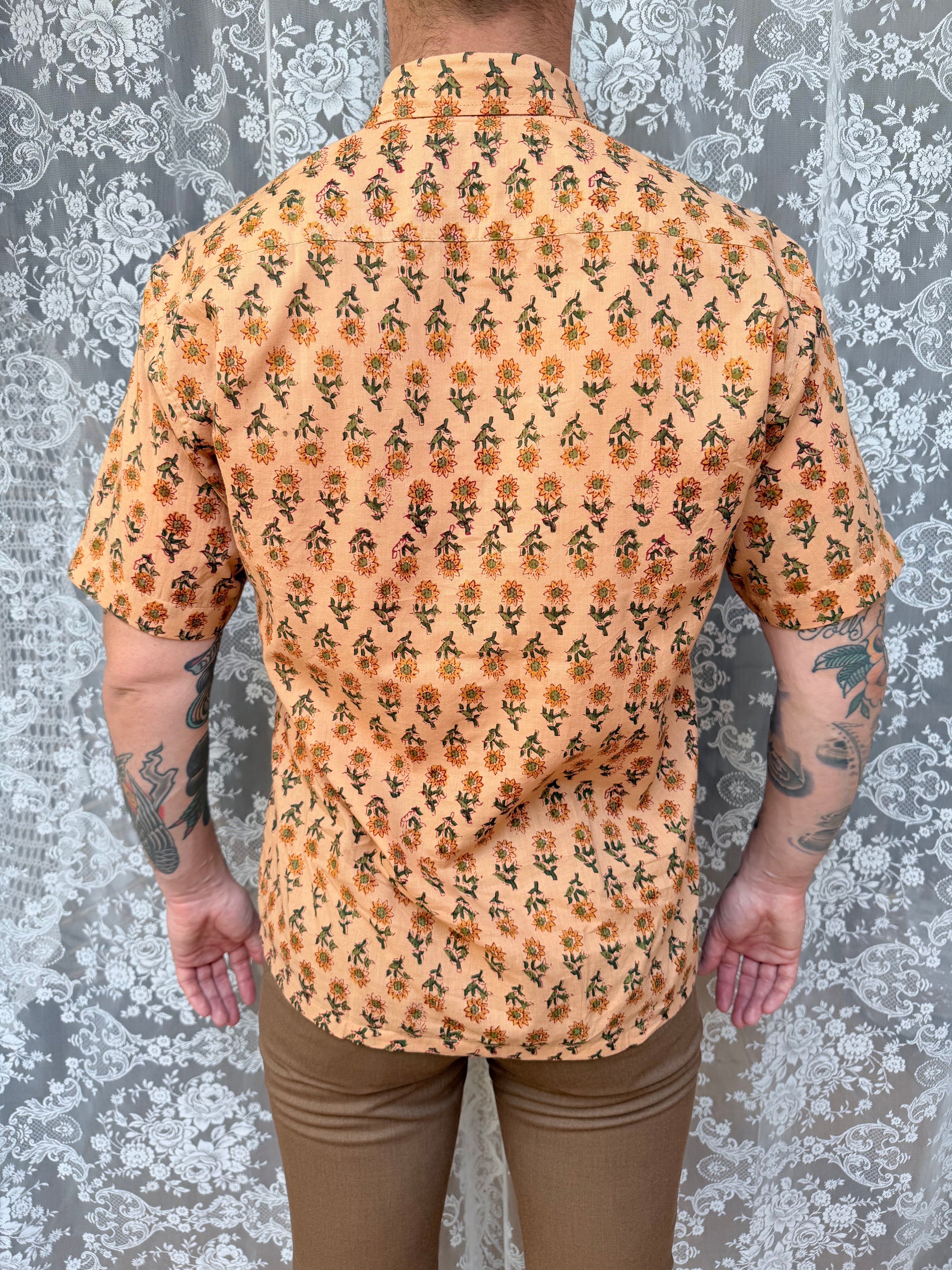 The Jasper | Handmade Cotton Vintage Style Button Up Shirt