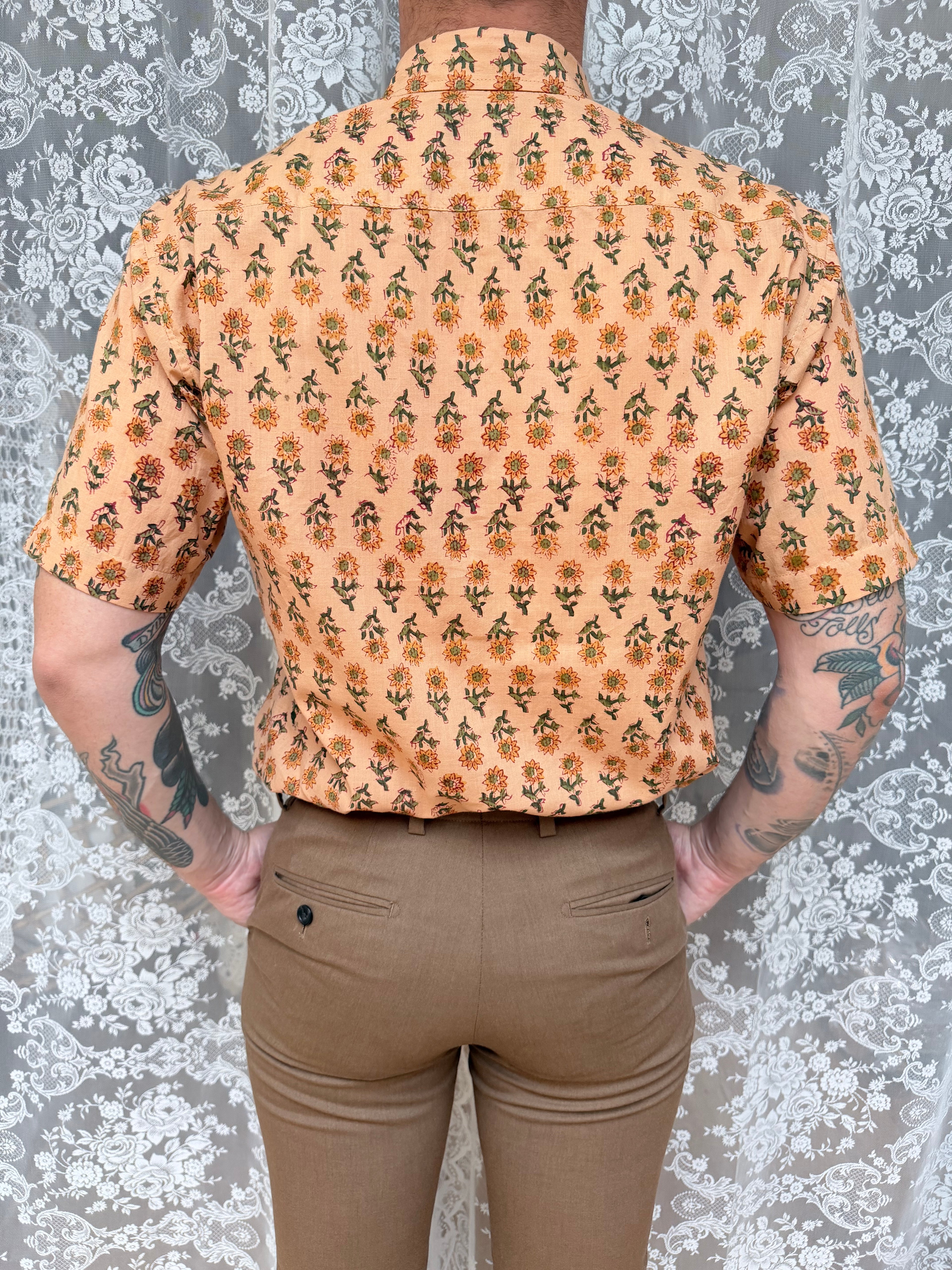 The Jasper | Handmade Cotton Vintage Style Button Up Shirt