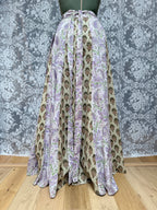 The Goldie Skirt in Wisteria | Handmade Indian Block Print Wrap Skirt