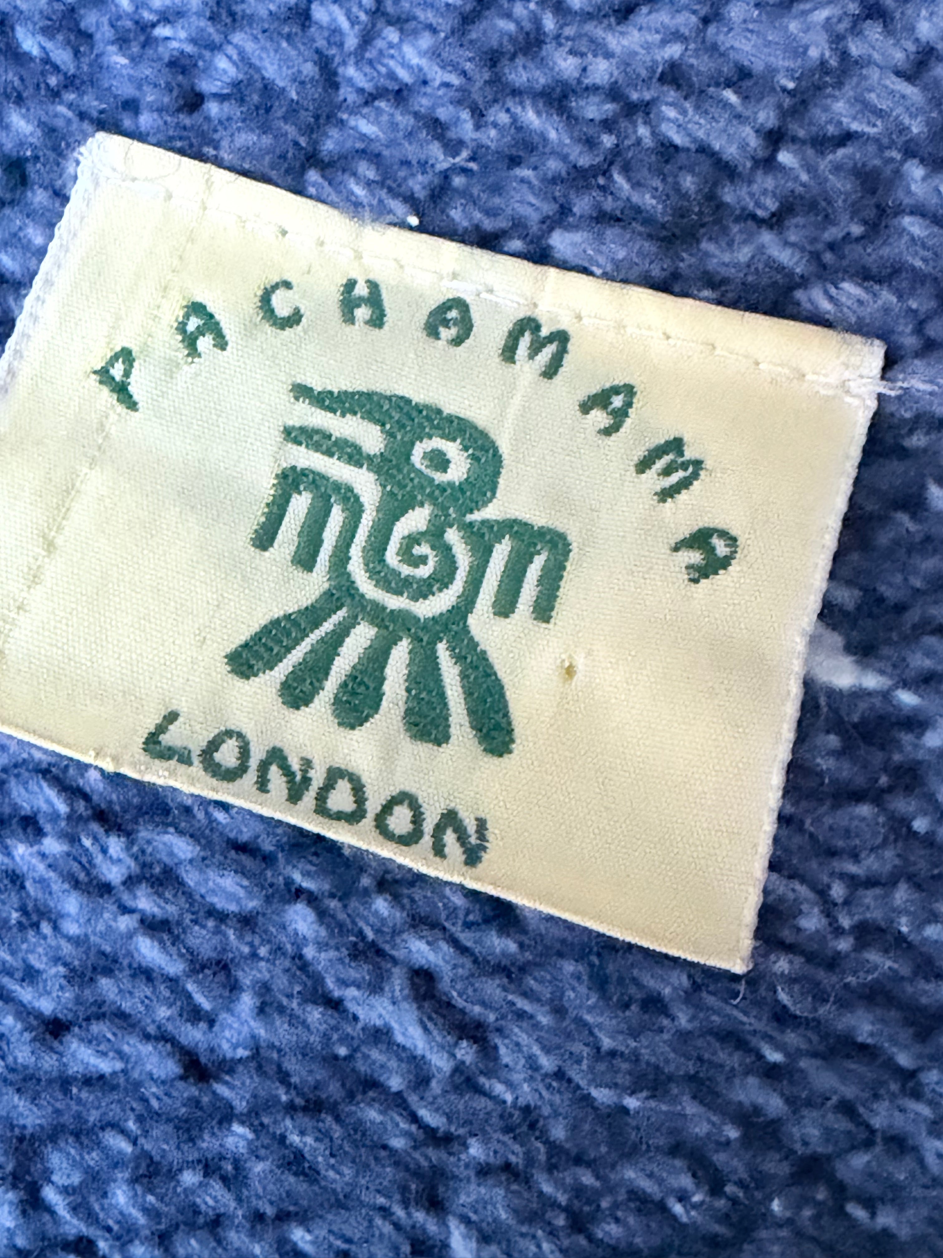 The Sea Sweater: Rare Pachamama Blue Fish 90s Oversized Jumper