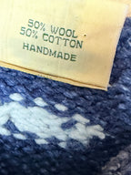 The Sea Sweater: Rare Pachamama Blue Fish 90s Oversized Jumper
