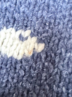 The Sea Sweater: Rare Pachamama Blue Fish 90s Oversized Jumper