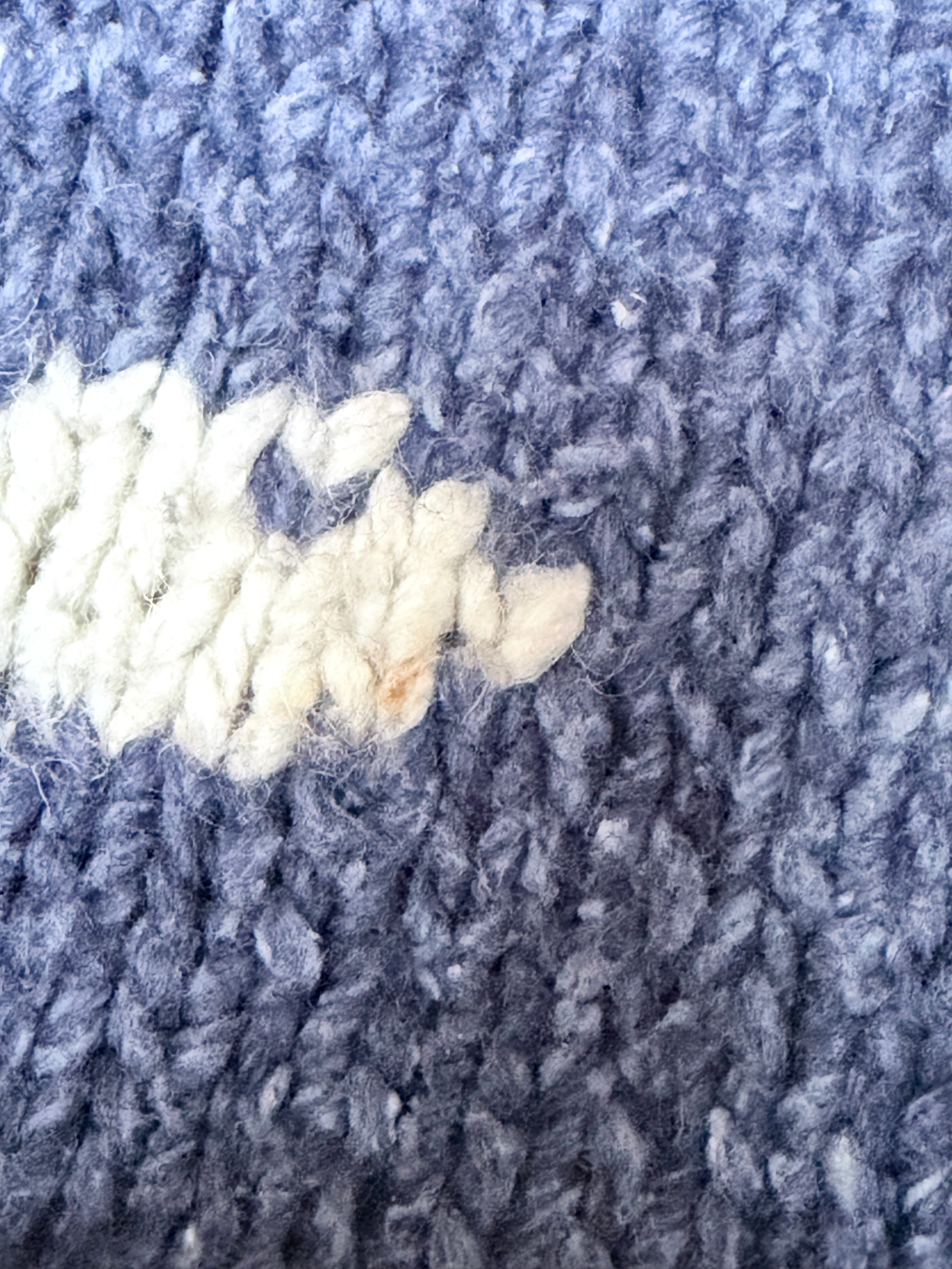 The Sea Sweater: Rare Pachamama Blue Fish 90s Oversized Jumper